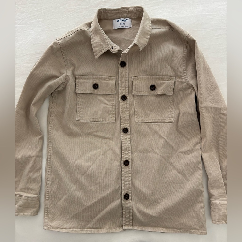 Boys’ Old Navy Long Sleeve Button Up Shirt - Size 10-12